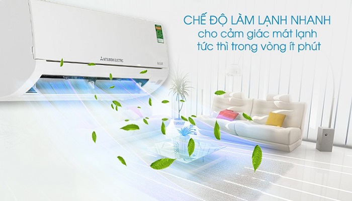 Đặt máy điều hòa ở mức cao nhất