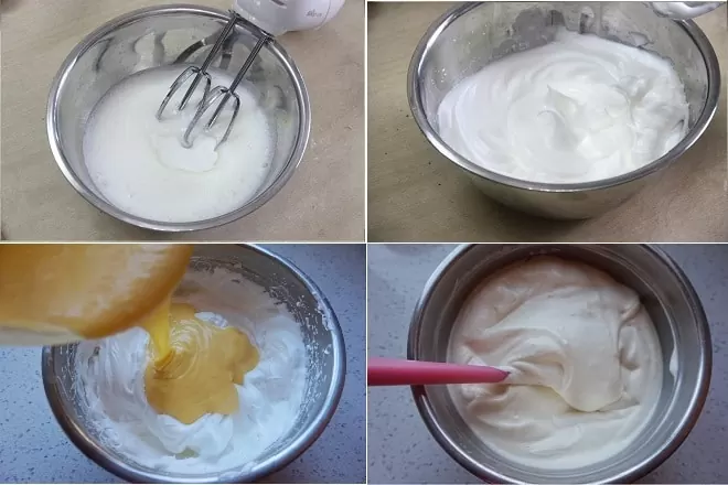 Tạo hỗn hợp bánh bông lan