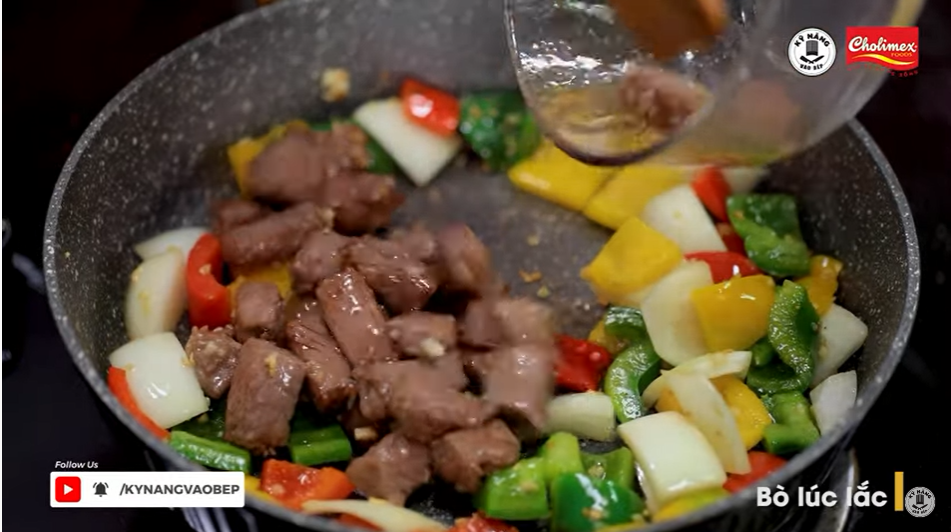 Xào thịt bò lúc lắc