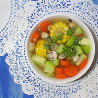 Canh rau củ chay