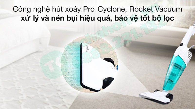 Công nghệ lốc xoáy Pro Cyclone cùng Rocket Vacuum độc đáo