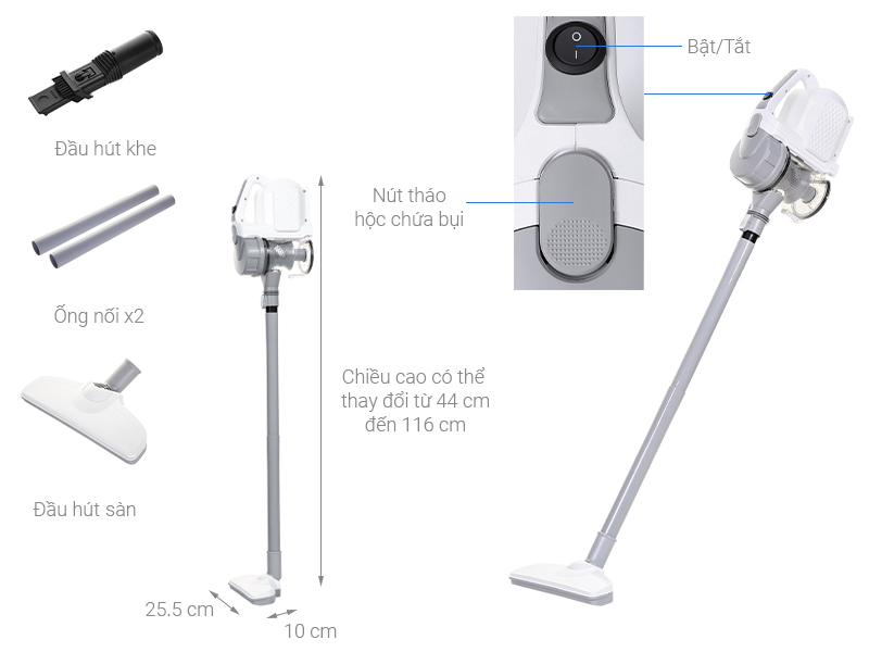 Máy hút bụi cầm tay Mishio MK249