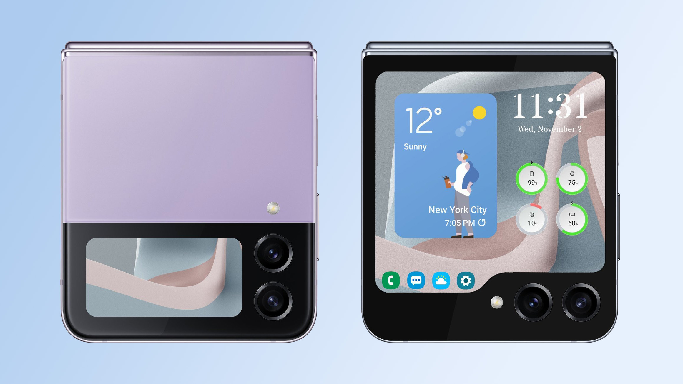 Galaxy Z Flip5 với màn hình phụ Flex Window
