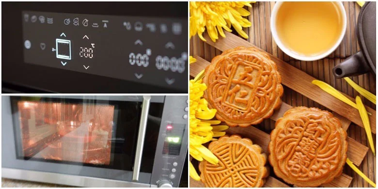 Nướng bánh trung thu bằng lò vi sóng