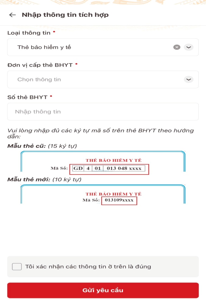 Nhập Thông Tin Từ Thẻ BHYT