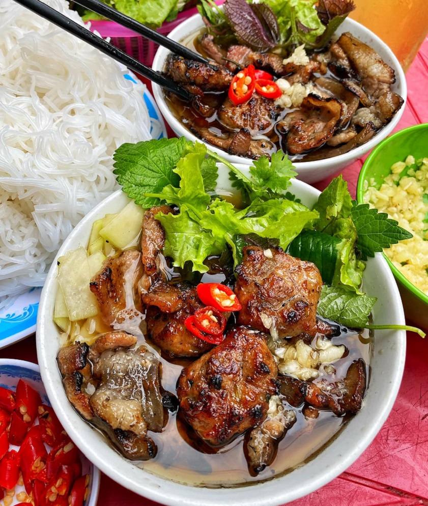Bún chả chuẩn vị Hà Nội thơm ngon khó cưỡng