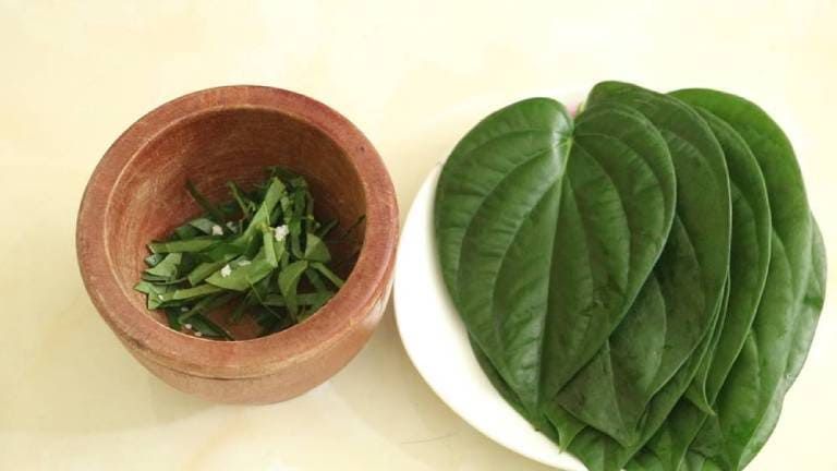 Chữa đau mắt đỏ bằng lá trầu không và lá dâu