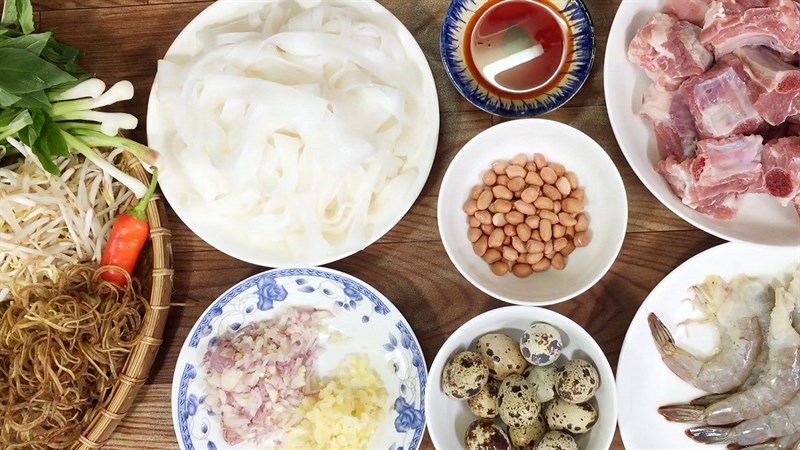 Nguyên liệu nấu Mì Quảng