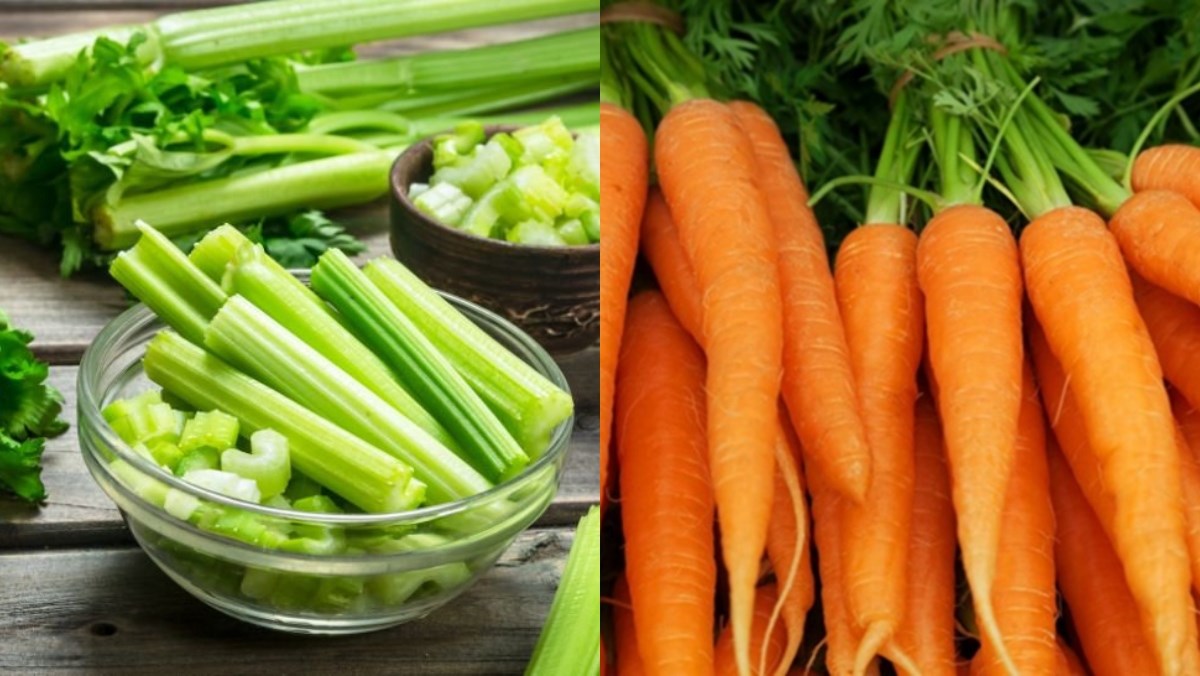Nước ép cần tây mix cà rốt