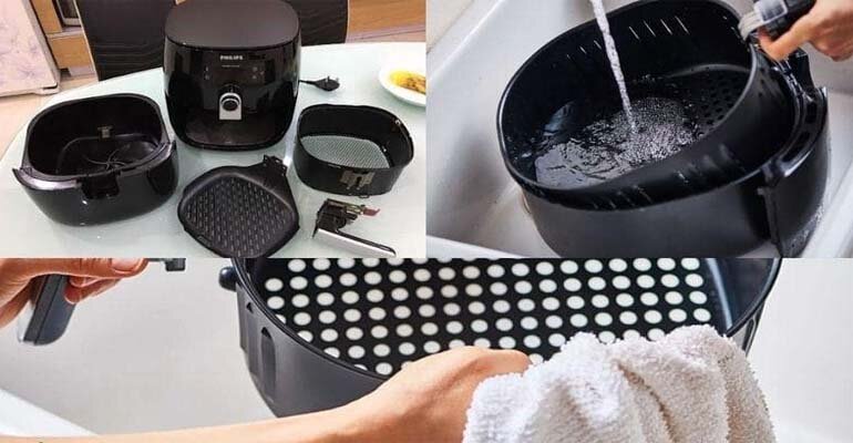Nồi chiên không dầu rửa được trong máy rửa bát