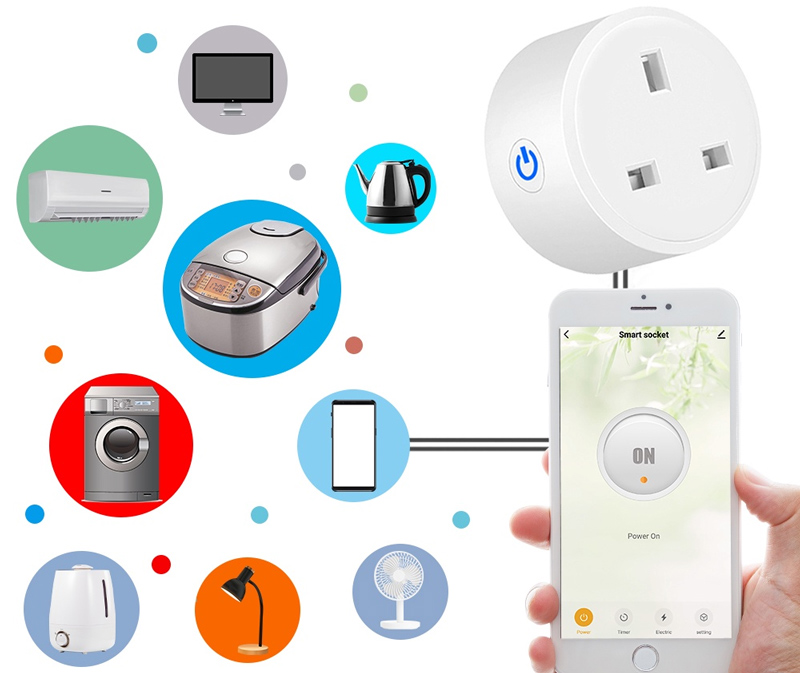 Ổ cắm điện thông minh cho phép điều khiển các thiết bị điện trong nhà