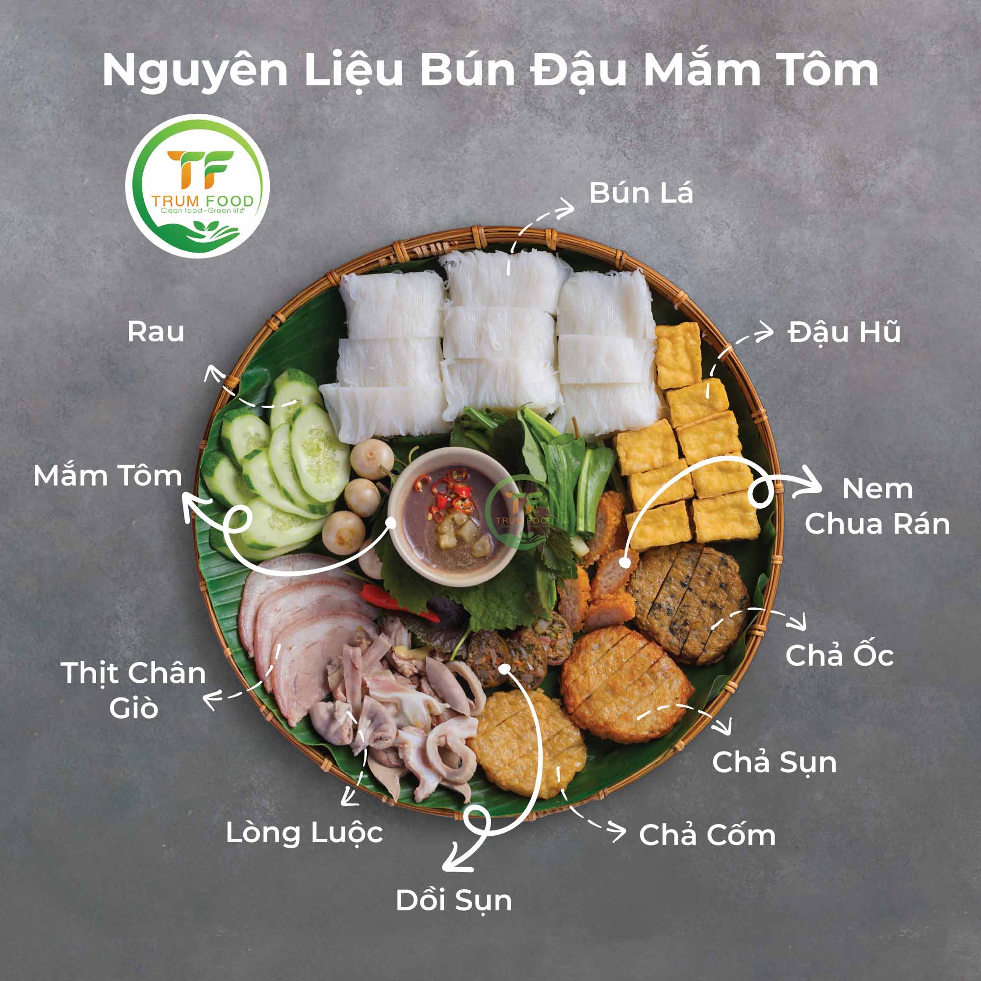 Bún đậu mắm tôm phiên bản full topping